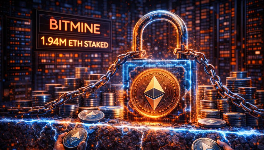 Institutional-Scale Ethereum Lockup: Bitmine Crosses 1.94M ETH Staked Mark