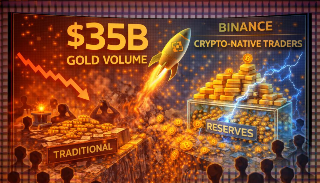 Binance Surpasses $35B In Gold Volume As Crypto-Native Traders Disrupt Traditional Commodity Desks